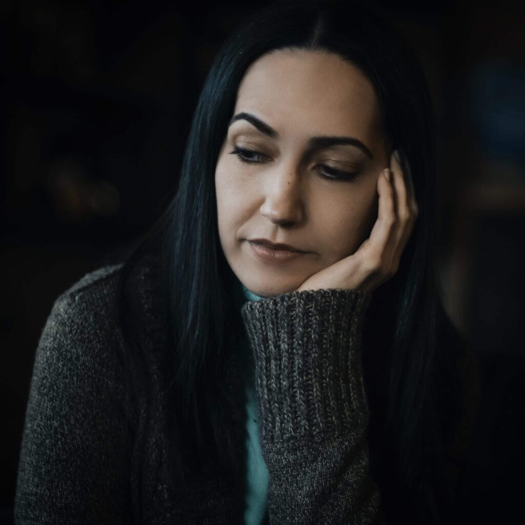 Slaperige vrouw