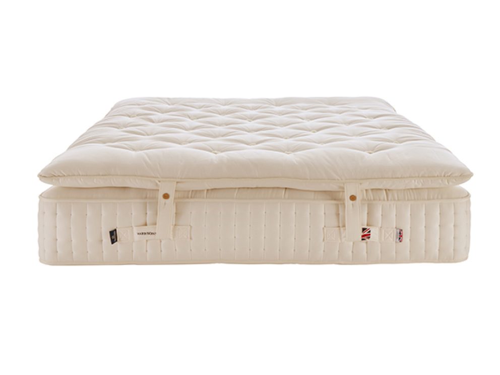How do you attach a mattress topper to a mattress?